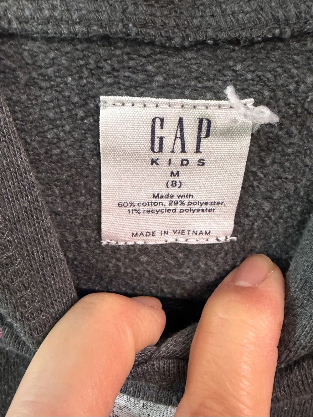 GAP charcoal hoodie